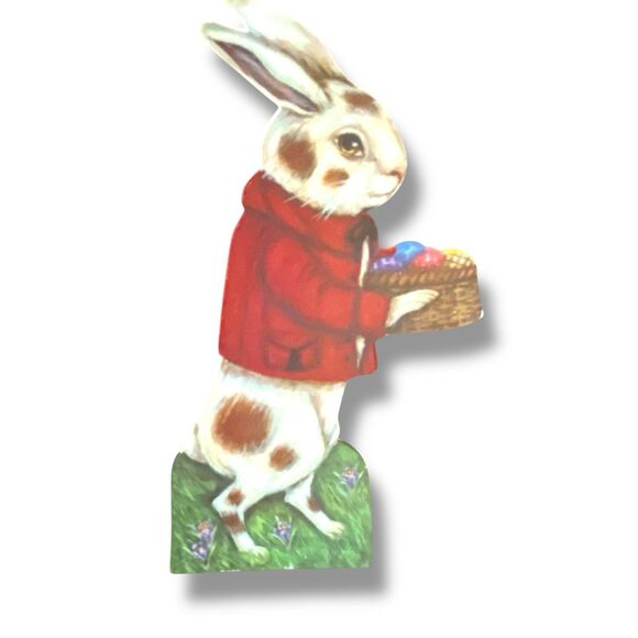 Bethany Lowe Designs Kathy Seburn Rabbit Bunny Egg Easter Spring Dummy Board - Picture 1 of 7